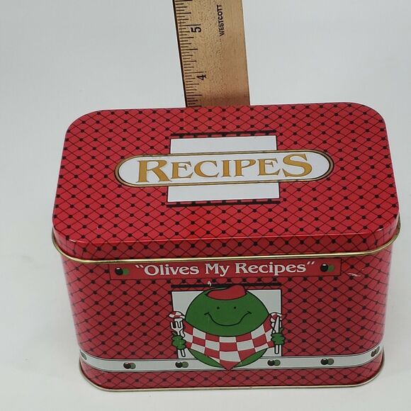 Early California Olives Recipe Tin Vintage Made In England Collectible Uncommon - Picture 12 of 12
